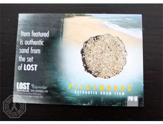 Autographed LOST Authentic Sand from the Set card (signed by Jorge Garcia)