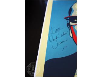 Autographed ALCATRAZ poster: 'Ding!' (signed by Jonny Coyne)