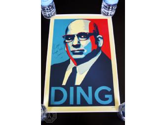 Autographed ALCATRAZ poster: 'Ding!' (signed by Jonny Coyne)