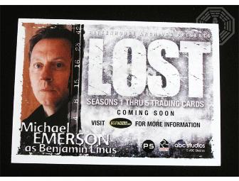 Autographed LOST Ben Linus card 2 (signed by Michael Emerson)