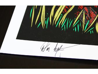 Autographed LOST Print: Ken Taylor 'The Smoke Monster' #42/300 (signed by Damon Lindelof)