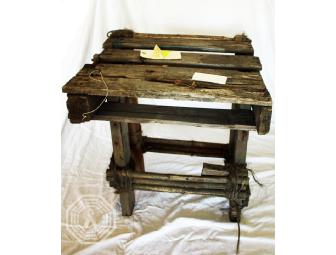 Authentic LOST Screen-used Short Wood Table from Survivors' Beach Camp (Bernard's)