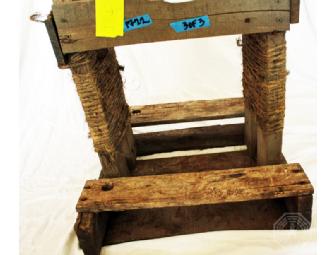 Authentic LOST Screen-used Short Wood Table from Survivors' Beach Camp