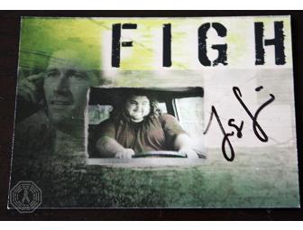 Autographed LOST Fighting Back card 1 (signed by Jorge Garcia)