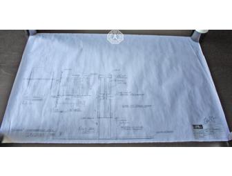 Authentic Autographed LOST Dharma Processing Center Blueprint (signed by Zack Grobler)