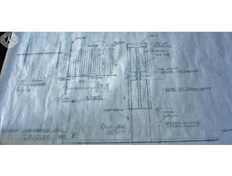 Authentic Autographed LOST Dharma Processing Center Blueprint (signed by Zack Grobler)