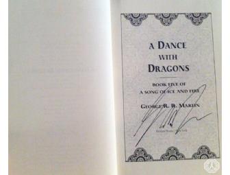 Autographed GAME OF THRONES: A Dance with Dragons book (signed by George R.R. Martin)