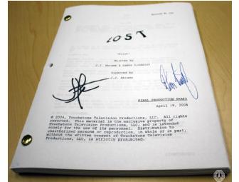 Authentic Autographed LOST Script: 'Pilot' (signed by J.J. Abrams & Damon Lindelof)