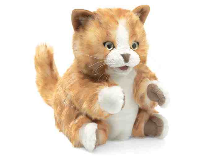 Folkmanis Tabby Kitten & Dog Hand Puppets