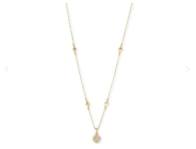 Kendra Scott Nola Necklace in Gold with Iridescent Drusy