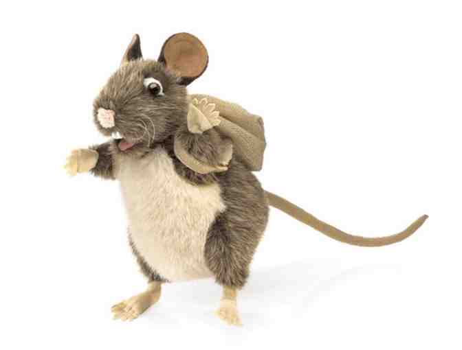 Set of 2 Pack Rat and White Mouse Hand Puppets from Folkmanis Puppets