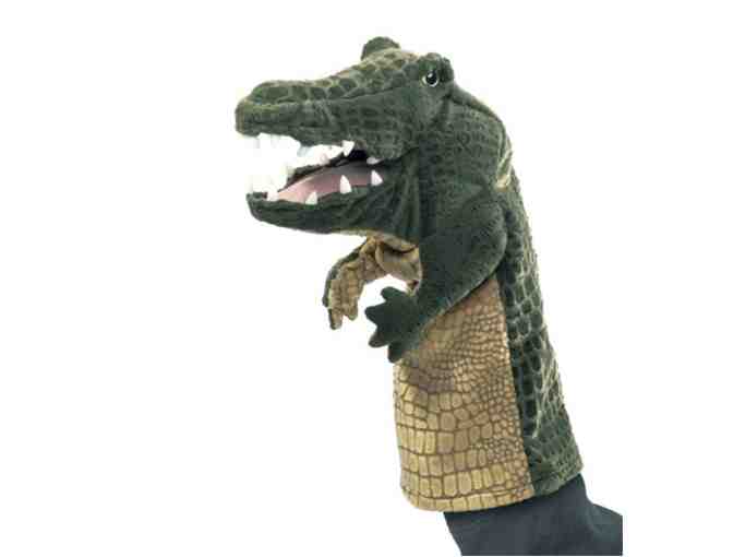 Set of 2 Jungle Animal (Amazon Parrot and Crocodile) Hand Puppets from Folkmanis Puppets