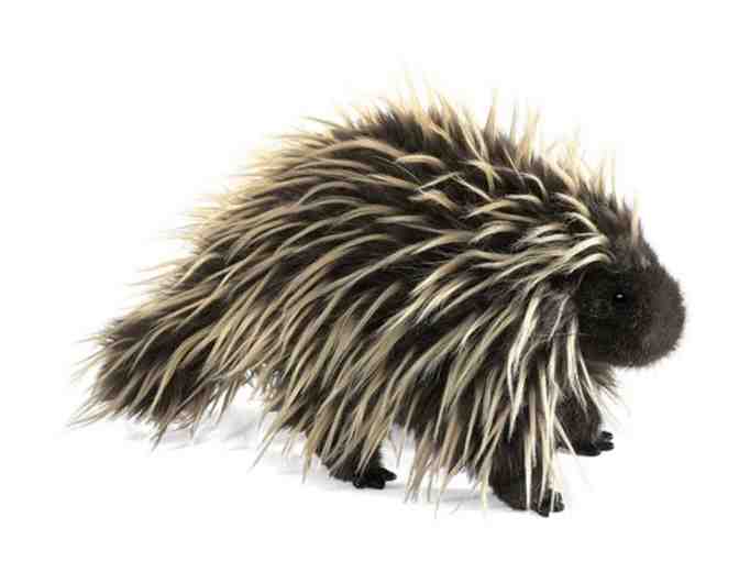 Set of 2 Porcupine and Little Badger Hand Puppets from Folkmanis Puppets