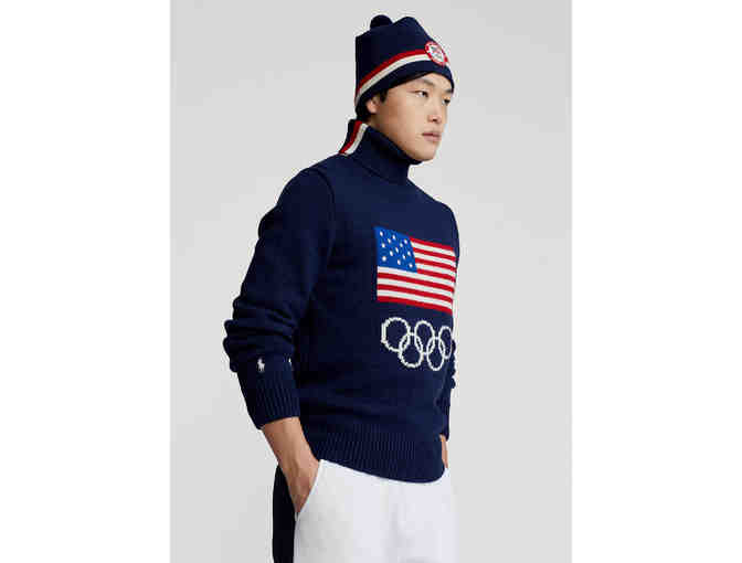 Official Polo Ralph Lauren Team USA Sweater for the Beijing 2022 Winter Olympics Ceremony