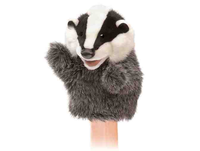 Set of 2 Happy Forest Friends Hand Puppets: Pack Rat and Badger