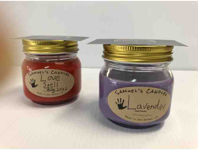 Set of 2 Hand Poured Scented Candles