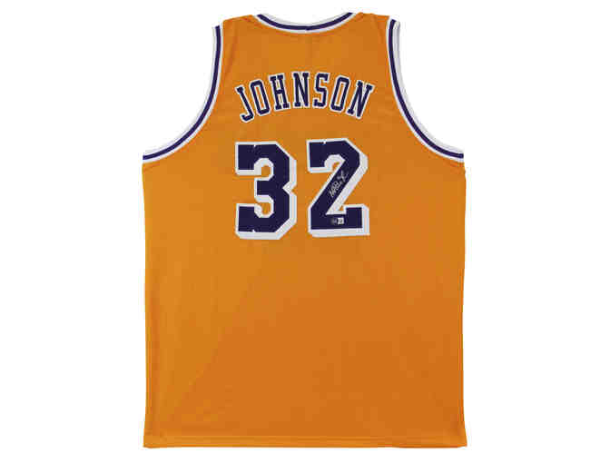 Magic Johnson Autographed LA Lakers Basketball Jersey