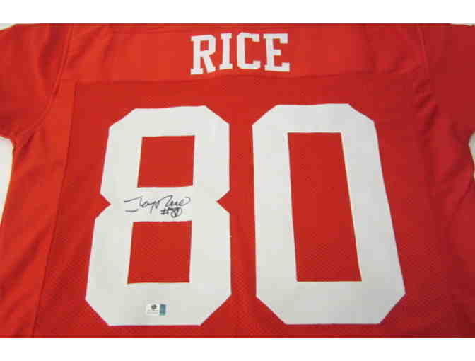 Jerry Rice Autographed SF 49ers Football Jersey