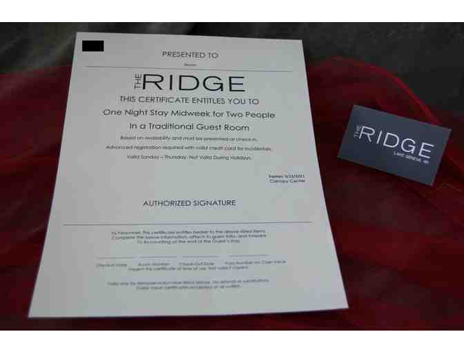 The Ridge Hotel 1 Night Stay