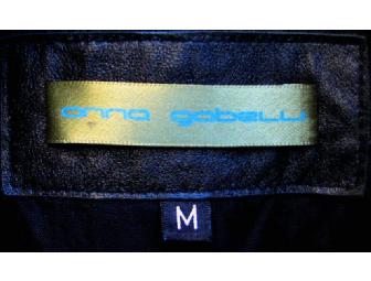 Black Leather Jacket by Anna Gabelli
