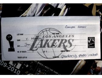 4 Tickets to Lakers Vs. Memphis + Team Collector's Items