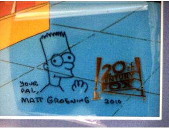 'The Simpsons' Animation Cel signed by Matt Groening