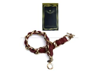 Black Leather Bracelet by Tommassini