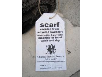 Scarf by Charles Edward Powers-Red Tones