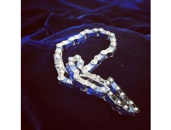 Bike Chain Link Bracelet-Blue