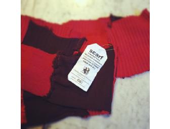 Scarf by Charles Edward Powers-Red Tones