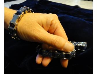 Bike Chain Link Bracelet-Blue