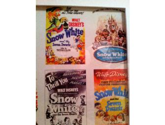 Framed Disney's Snow White -Uncut Trading Card Sheets