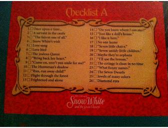 Framed Disney's Snow White -Uncut Trading Card Sheets