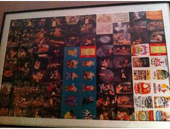 Framed Disney's Snow White -Uncut Trading Card Sheets
