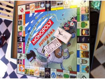 Rare Autographed Futurama Monopoly Game (with Golden Bender Token) Signed by Matt Groening
