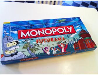 Rare Autographed Futurama Monopoly Game (with Golden Bender Token) Signed by Matt Groening