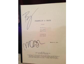 'Franklin & Bash' Pilot Script Signed by Stars Breckin Meyer and Mark-Paul Gosselaar