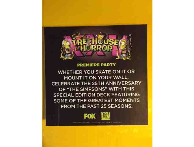 The Simpsons Skateboard Deck, Signed by Homer! Super rare! Never offered for retail sale!