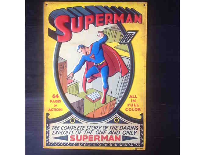 Batman & Superman 3 piece Tin Sign Set