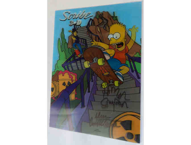 Special Lenticular Bart Simpson Print+ 8x10 Photo of Homer Autographed by Dan Castellaneta