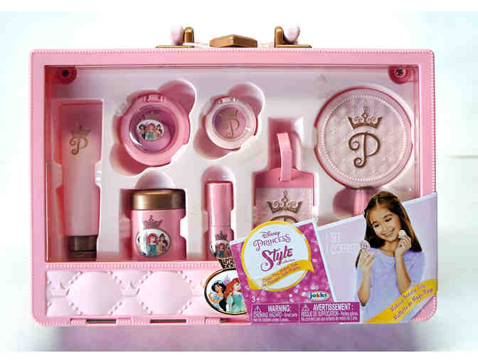 Disney Princess Style Makeup Travel Tote+Light Up Play Watch+Petite Belle & Chip Set