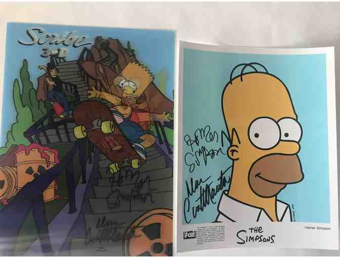 Special Lenticular Bart Simpson Print+ 8x10 Photo of Homer Autographed by Dan Castellaneta