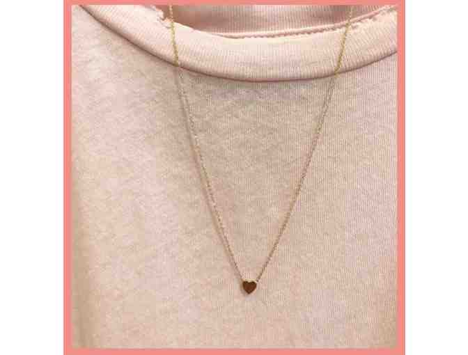 Mini Heart Necklace in Rose Gold