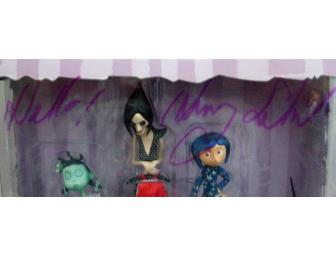 Signed Coraline Figurines by Director Henry Selick & 3D DVD