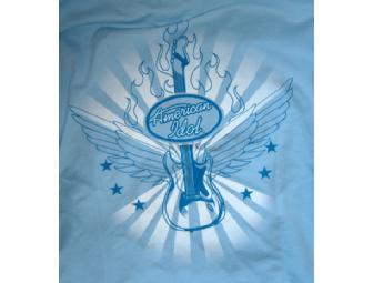 'American Idol' Light Blue Jacket and Pink V-Neck T-shirt