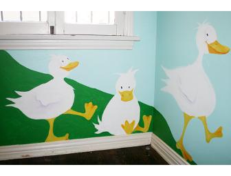 One-of-a-kind custom mural for baby/kid's room!