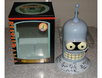Futurama Bender Head Complete DVD Collection Plus Original Drawing by Matt Groening & 10 Autographs