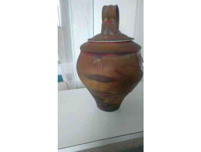 Kerry Gonzalez Copper Raku Urn