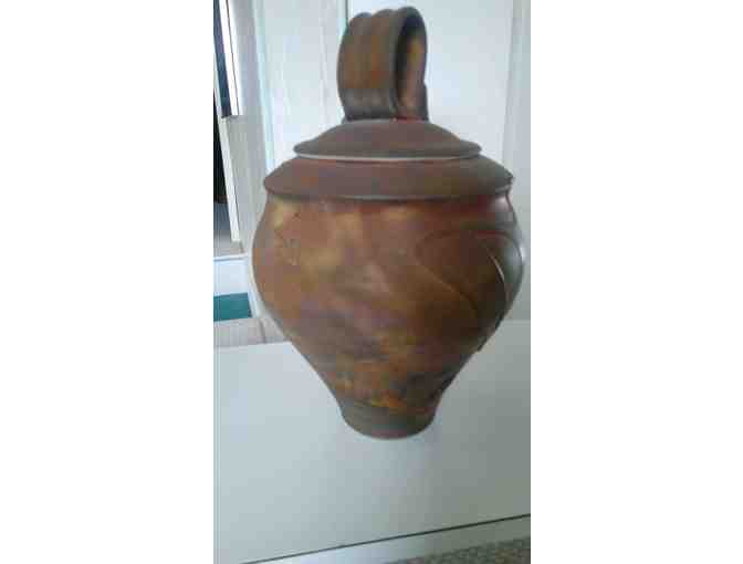 Kerry Gonzalez Copper Raku Urn