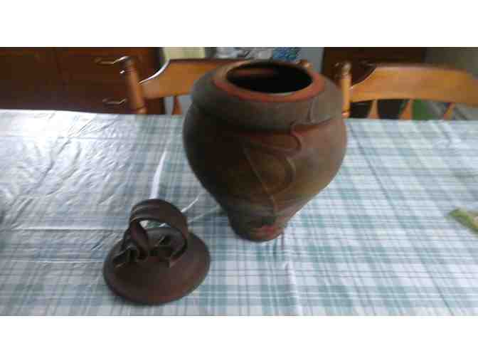 Kerry Gonzalez Copper Raku Urn